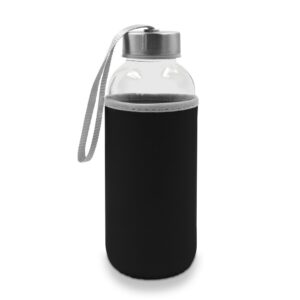 Edelstahl-Glasflasche 420 ml mit individuellem Branding