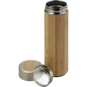Bambus-Thermosflasche 420 ml mit individuellem Branding